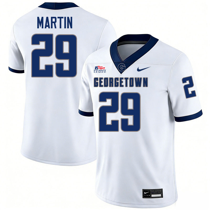 Georgetown Hoyas #29 Chris Martin College Football Jerseys,Uniforms-White
